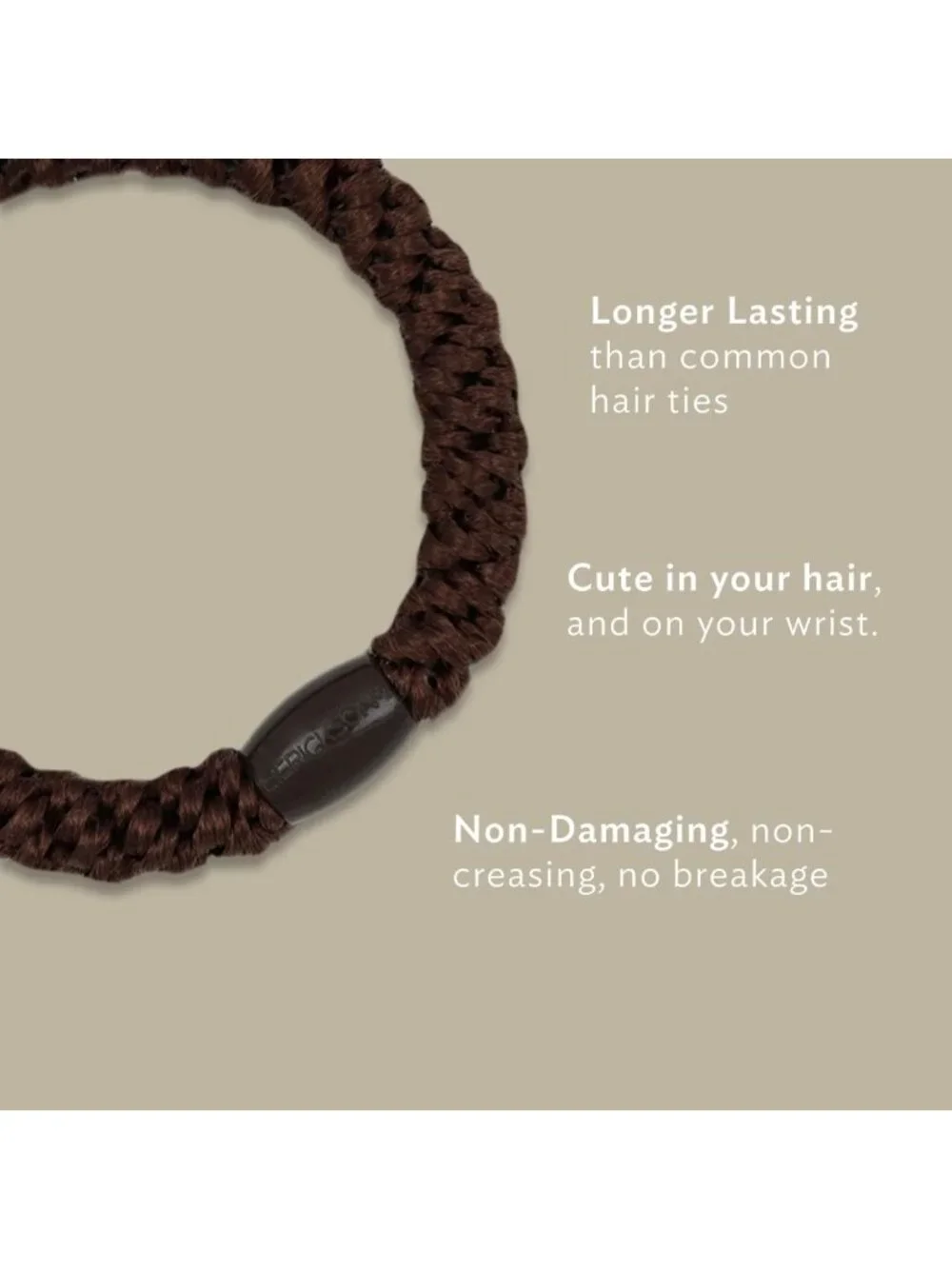 Thick Hair Ponytail Holders - 15 Pack Grab & Go Hair Ties for Easy Styling